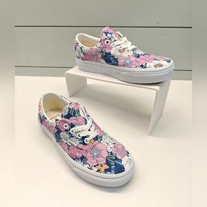 Vans Era Retro Floral Multicolor Canvas Casual Skateboard Sneakers Women's 6